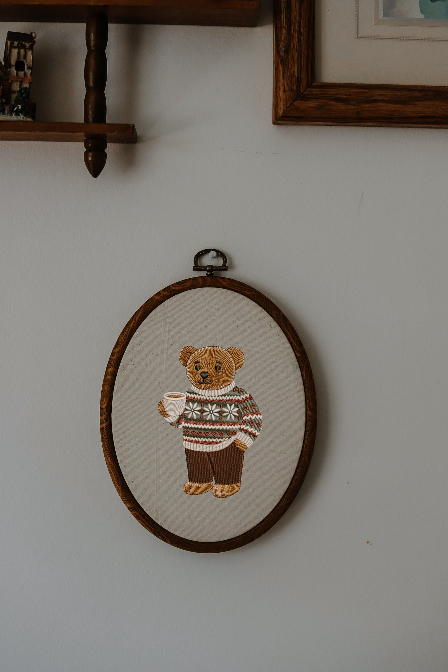 Christmas Embroidered Wall Hanger