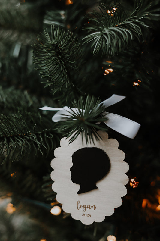 acrylic silhouette ornament