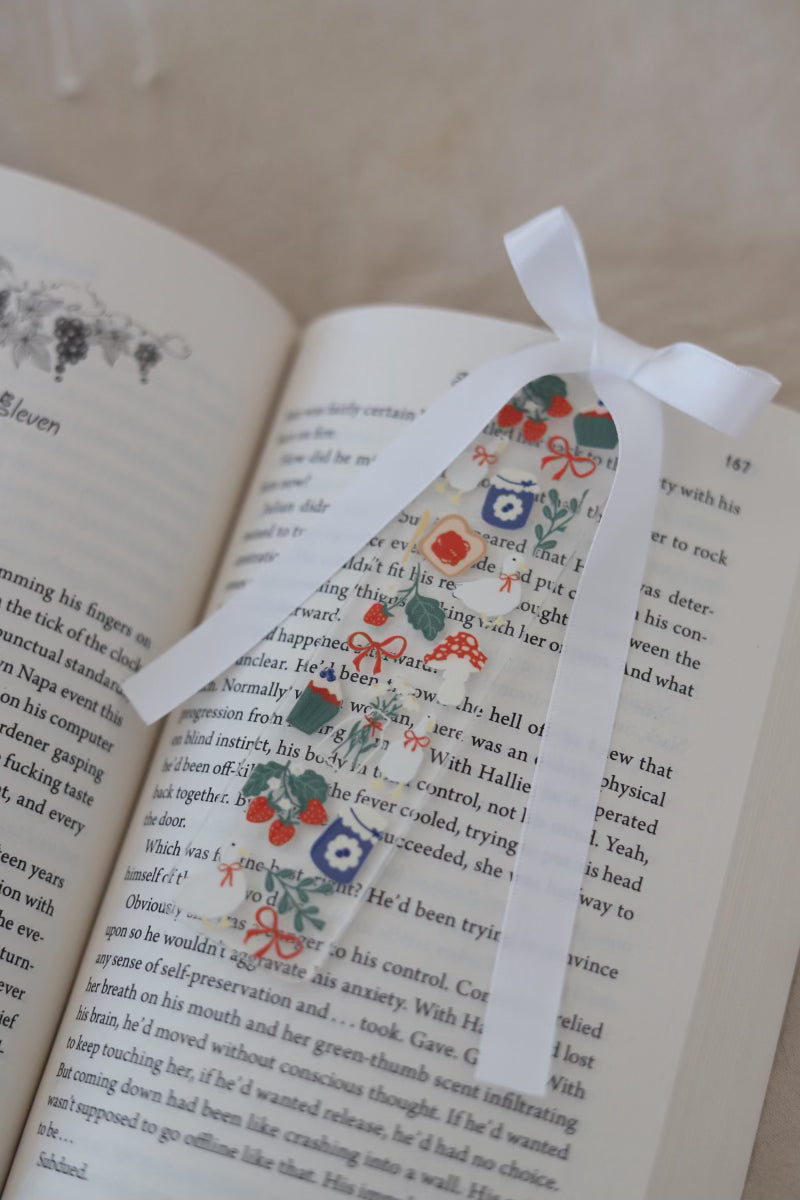 cottage core acrylic bookmark