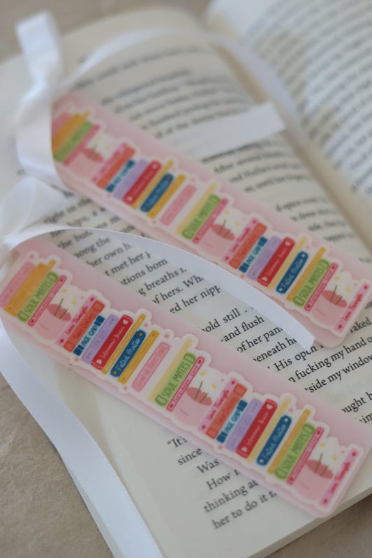 book trope acrylic bookmark