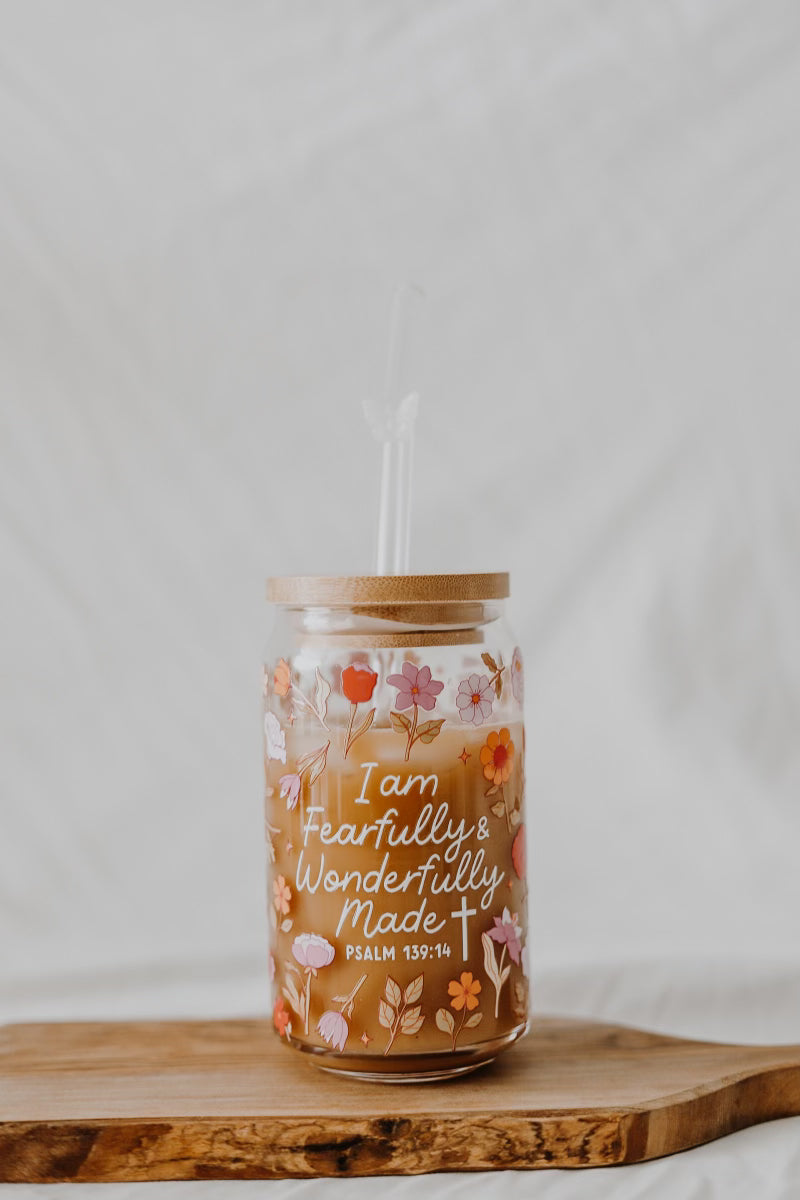 fearfully made 16oz glass