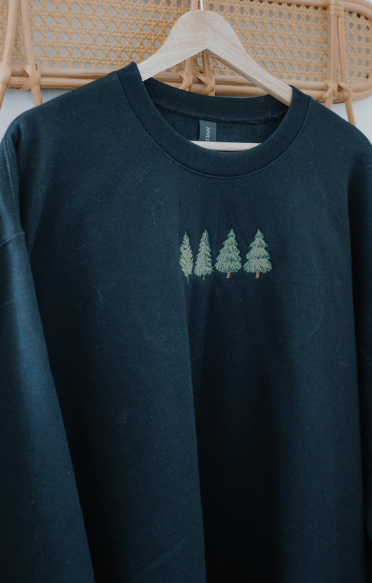 Christmas trees crewneck